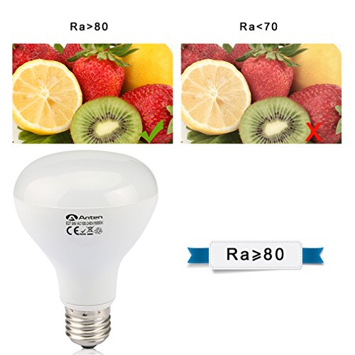 2er Anten® 10 Jahren Garantie 9W E27 R80 800LM Weiß LED Birne 2700-3200K Ersatzlampe LED-Glühbirne für Tischlampe Kronleuchter Leuchtmittel & Birne [Energieklasse A+](Weiß) - 6