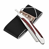 LAOYE Shaving Razor Set Straight Cut Throat Razor with Leather Strop for Beginners