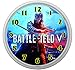 Produktbild LL Wanduhr Battlefield V 5 Design ca. 20 cm Durchmesser mit lautlosem Uhrwerk Unisex Kinderzimmer Büro Arbeitszimmer BF 1 BF 4 BF 3 (Gelb/Grün)