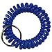 Produktbild keyfix Schlüsselarmband , Fitness Spiral Schlüsselband für Garderoben und Spind-Schlüssel blau , KF014