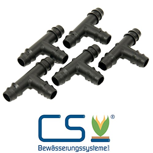 5-er Set T-Verbinder 1/2 Zoll für CS Perlschlauch Premium / Profi