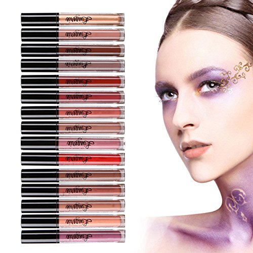 BOBORA 15 nackte Farben lang anhaltende fl¨¹ssige Lippenstift Matte Lip Gloss Set - 5
