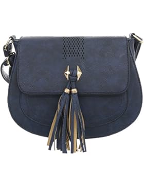 iTal-dEsiGn Damentasche Kleine Schultertasche Used Optik Umhängetasche Kunstleder TA-ZP004-1