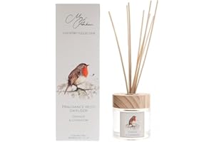 Meg Hawkins Robin Design Orange & Cinnamon Scented Oil Diffuser Gift Set with Sticks 150ml