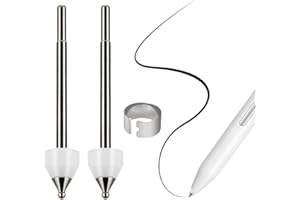 REEYEAR Niezniszczalne wymienne końcówki ze stopu tytanu pasują do Samsung S Pen Creator Edition, precyzyjne ulepszenie, gładkie końcówki do robienia notatek, 2 szt