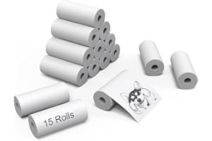 NADAMOO Premium Mini Printer Paper 18 Rolls, Regular Thermal Paper Rolls for Mini Pocket Thermal Printer, Receipt Thermal Printer - 56mm x 5.8m, Diameter 25mm, Smooth,Flexible,, 10 Years Duration