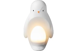 Tommee Tippee - Veilleuse Pingouin nomade, œuf portatif, silicone doux, veilleuse aide au sommeil