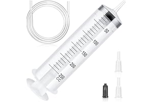 OFFCUP Strzykawka z tworzywa sztucznego, strzykawka bez igły, strzykawka z tworzywa sztucznego wielokrotnego użytku z cewnikiem, strzykawka dozująca do karmienia małych zwierząt, malowanie artystyczne