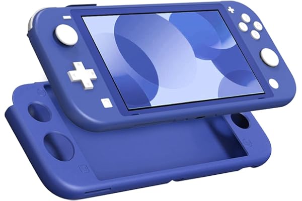 MoKo Coque de Protection Compatible avec Nintendo Switch Lite, Étui Switch Lite Housse Silice Durable Anti-Rayures Case Accessoires pour Switch Lite Console et Contrôleur - Bleu