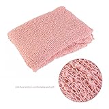 OULII Lange Ripple wickeln, DIY neugeborenes Baby Fotografie Wrap-BAby Foto Requisiten begünstigt, 2er-Pack (Schnee zahnfarbenen + Flieder) - 5