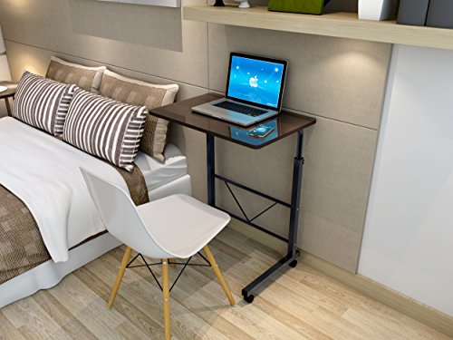 Soges 80x40cm Betttisch / fahrbarer Laptoptisch neigungs und höhenverstellbar auch für die professionelle Pflege, Schwarz - 7