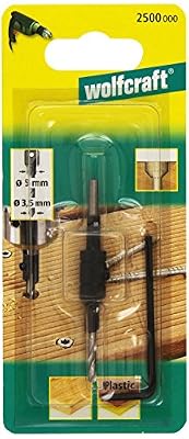 Wolfcraft 2500000 1 Foret D'amorçage Ø 3,5 - 9,5 Mm - Fraise Angle 45°