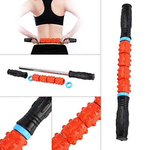 Roller Massage Stick Massagerolle zur Selbstmassage Muskel-Entspannung, 42cm