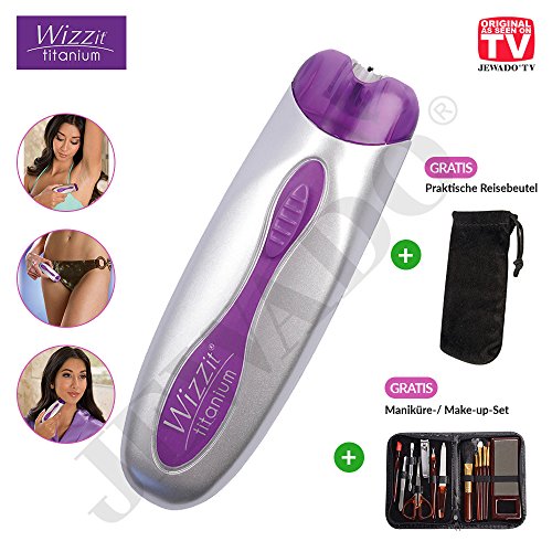 Wizzit Titanium - Depiladora Eléctrica o Depiladora, Depilación en poco tiempo - Producto original de TV de publicidad