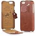 Produktbild PCARO® Smooth Jazz Echtleder Hülle für Apple-iPhone-6-6S Handmade Rindsleder Leder Tasche in Cognac - Ledertasche inkl. Display Schutzfolie - ORIGINAL Cover