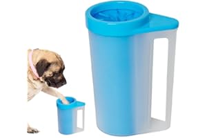 COMFPET Pulizia Zampe Cane, Pulitore della Zampa del Cane, Tazze Pulizia Zampa Portatile, 2 in 1 spazzola portatile in silicone per pulire i piedi dei cani con zampe fangose, L