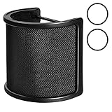 【Einfach Zu Einstellen】 Handlich und schnell zu montieren und zu zerlegen aus dem Mikrofon und fest auf Ihrem Mik mit dem Design der Kombination von elastischen Bändern und inneren Gummi-Ring festgelegt werden, spezielles Design passt perfekt zu Ihren Mikrofonen