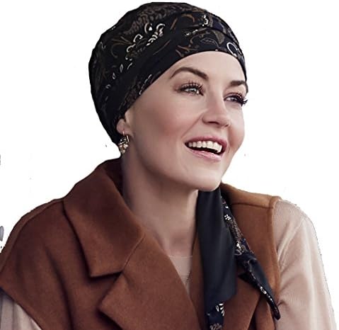 Extremely comfortable long ribbons reversible turban with Flower Paisley Print