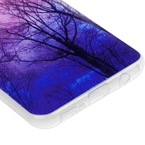 Lanveni Samsung Galaxy S8 Hülle, Handyhülle Galaxy S8 Case Etui Protective Case Cover TPU Silikon Schutzhülle Bumper Handytasche TPU-Bumper Weiche Silikon Case mit Bunte Gemalt Design (Woods) - 5