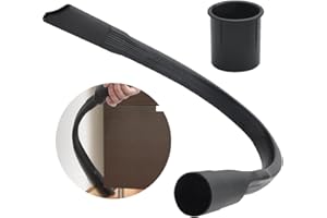 YEAPEAK Bocchetta Flessibile Per Fessure, Accessori Lunghi Dell'Ugello Piatto, Bocchetta a Lancia Flessibile, Bocchetta a Lancia, 60cm, Per La Pulizia Sotto Mobili e Sedili Auto, Nero