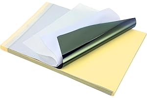 FLEARITZO 50 Stück Tattoo Zubehör Tattoo Transferpapier Tattoo Stencil Papier 4-lagiges Transferpapier für präzise Tattoo-Übertragungen DIN A4