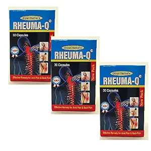 Dipan Herbals RHEUMA-Q capsule for rheumatoid arthritis,joint pain.(pack of 3)