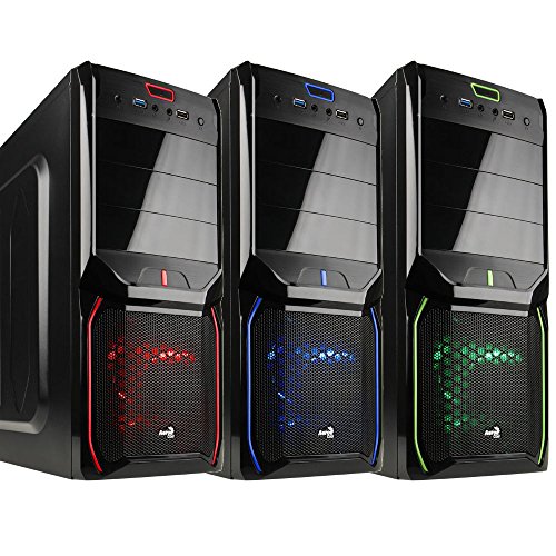 PC Quad Computer | GAMER A8 7600 4x | 8GB | 1TB | Rechner 22″ Asus | Windows 10 Pro | Office | Core 4x 3.8 Ghz | 4GB Radeon | 7.1 Sound | HDMI | W-Lan 300 | MSI I LG I G.Skill (Starter A8 7600 TFT Set) - 4