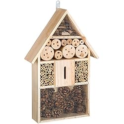 TecTake XXL Hôtel boîte à insectes 48 cm maison des insectes en bois jardin balcon