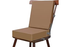 AQASH Sitzerhöhung Stühle Kind für Den Tisch - Kleinkind 2 Sitzerhöhung mit unterschiedlicher Höhe zum Essen, PU Wasserdicht Leicht zu reinigen mit rutschfester Unterseite verstellbaren Sicherheitsgurten