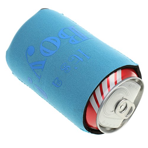 MagiDeal 2Stück Neopren Multikühler, Dosenkühler, Getränkekühler – Its a Boy Blau, 13x 10cm - 6