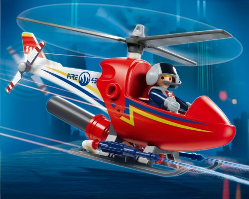 Imagen 3 de Playmobil Bomberos - Helicóptero de incendios (626122)