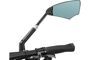 Shulltji Bike Mirror,Bicycle Rear View Mirror for Handlebar,Ajustable And Rotatable Bike Rearview Mirror for Bicycle Mountain Road Bike E-bike(Right Side)