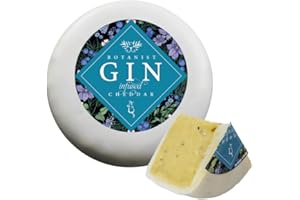 Botanist Gin and Tonic Cheese Truckle. 190g Of Wondeful Cheddar Cheese Flavoured With Gin & Tonic. The Ultimate Unusual Gifts For Men & Women Who Love Gin The Chuckling Cheese Company.