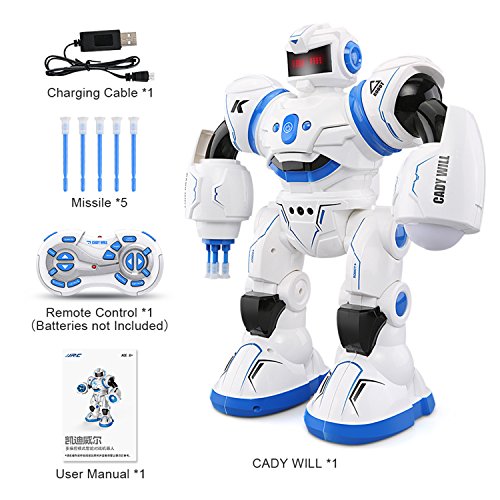 Preisvergleich Produktbild JJR / C R3 Fernbedienung Roboter, intelligente Programmierung Gestenerkennung Robotik vorprogrammierte Funktionen mit Multi-Control-Modi, RC Roboter Kit Spielzeug Geschenk für Kinder (JJR / C R3)