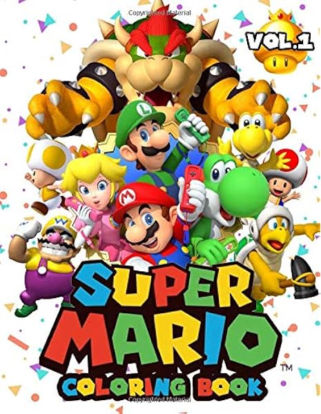 Download Super Mario Coloring Book 50 Illustrations Mario Brothers Coloring Books For Kids Amazon Co Uk Richard Paul 9781703458152 Books