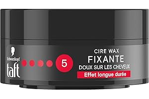 Taft - Schwarzkopf - Power Cire Fixante - Cire Cheveux - Fixation très forte - Longue durée - Tenue 48h – Protège du dessèchement - Coiffant Cheveux - Pot de 75ml
