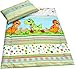 Babies-Island A 2 Piece Bedding Set Pillowcase+Duvet Cover For Baby Toddler To Fit Cot/Cot Bed - Green Dinosaurs - Size : 90x120 cm