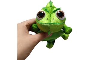 eamve 14cm Pascal Plüsch Schulter Reiten Chamäleon Stofftier Spielzeug,Pascal Chamäleon Plüsch Puppe,Eidechse Plüschtier Spielzeug,Spielfigur Chamäleon Pascal Plüsch Kissen