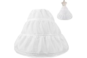 TENDYCOCO VALICLUD Mädchen Petticoat Unterrock Halb Blumenmädchen Reifrock Kleid Mädchen Krinoline Rock Blumenmädchen Princess Rock