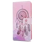 LG X Power Hülle Mavis's Diary Gemalt Traumfänger Muster Tasche Schutzhülle Ledercase Flipcase Handytasche Scratch Magnetverschluss Telefon-Kasten Handyhülle Standfunktion Handycover Cover Case + 1x Kapazitive Feder + 1x 3,5mm Staubstecker - 