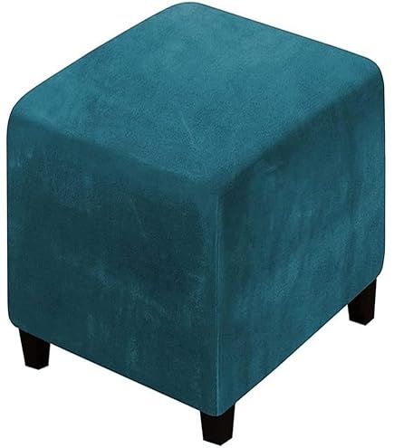 Velours Housse De Pouf Ottoman Extensible Carré 35x35/45x45