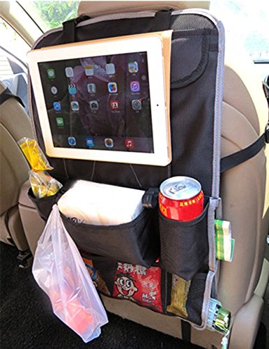 Auto Rücksitz Organizer & Kinder Spielzeug Storage & Sitzrückenprotektor, Mehrzweck und Umweltfreundlich Material Auto-Organisator / Leicht zu Berühren und Bekommen, Was Sie Wollen / Must Haben für Baby Reise Zubehör - 6