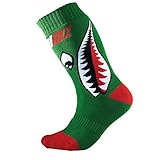 O'Neal Pro MX Kinder Knie Socken Bomber Grün Strümpe...