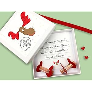 Geldgeschenk ZU WEIHNACHTEN PERSONALISIERT ELCH