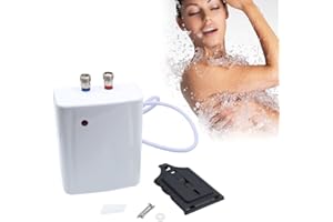PANFUDONGK Elektronischer Durchlauferhitzer 3,5 kW - Sofortiges heißes Wasser - Energiesparend & kompakt - Unter-Tisch-Wasserheizung