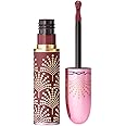 MAC Limited Edition Bubbles & Bows Collection Powder Kiss Liquid Lipcolour - Cheers Dears (Red Wine) - 0.17 fl oz / 5 mL