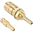 M6 Quick Connector Set Quick Water Cooled Gas Adapter Fitting Hose for MIG TIG Welder Torch Fitting for Welding Torch(Gold)