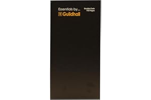 Exacompta - Ref GES6224Z - Guildhall - Essentials Double Cash Account Book, 30 x 15cm, 192 Pages of 80gsm Pre-Printed Paper - Receipts, Expenses, Summaries