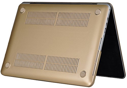Topideal Hartschalenhülle für MacBook Pro mit Retina-Display (13 Zoll / 33 cm, Modell A1425/A1502), mattiert New-Gold - 4