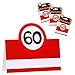 Produktbild Geburtstags Tischkarten 3er Set "60 Jahre" | 60. Geburtstag | Geburtstagsartikel | Tischdeko | Partydeko | Geburtstagsdekoration | Glückwunsch | Geburtstagsaccessoires | Preis am Stiel®